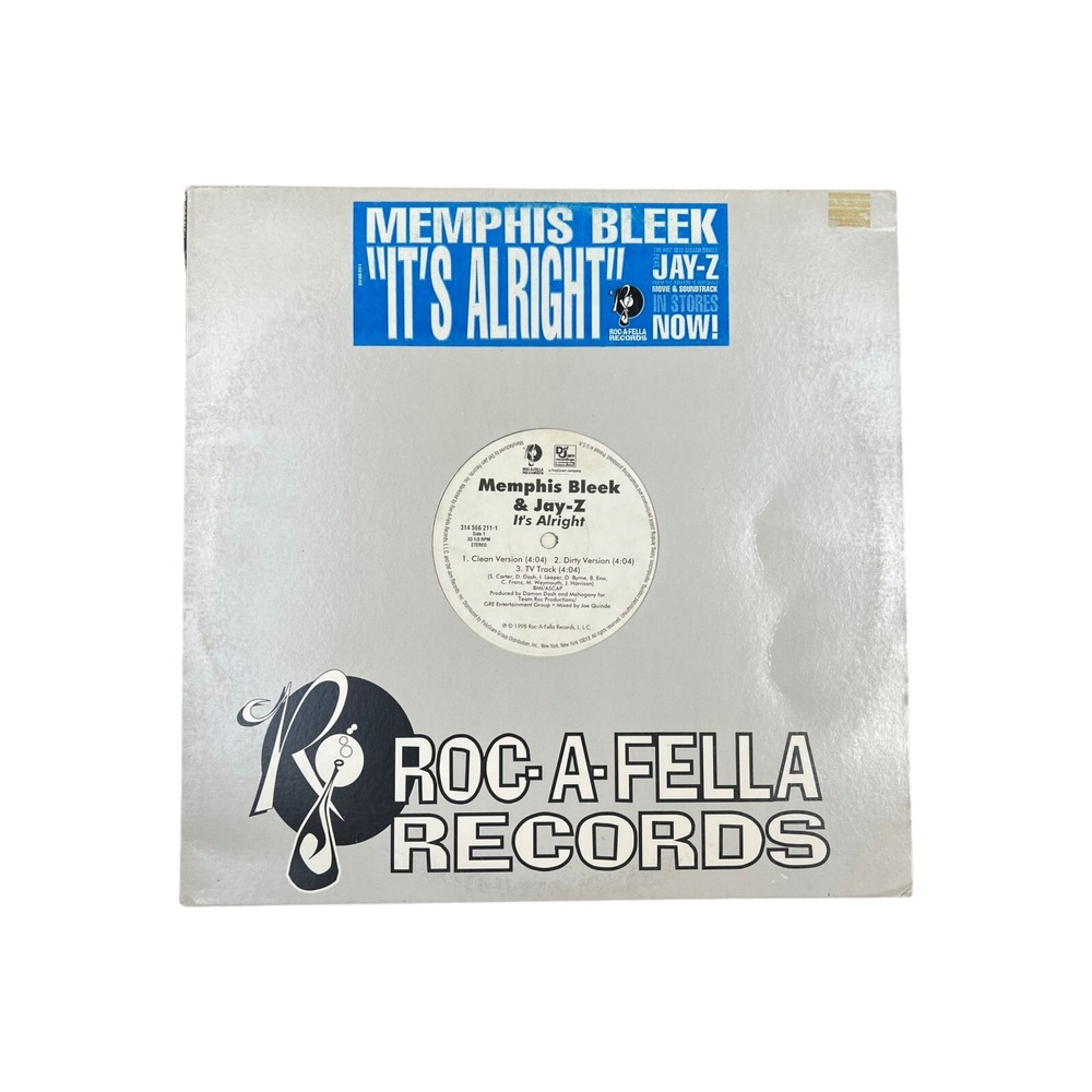 Roc-A-Fella Records Vinyl Record Unisex 12" Black Good Memphis Bleek Jay-Z Promo